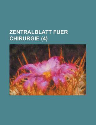 Book cover for Zentralblatt Fuer Chirurgie (4)