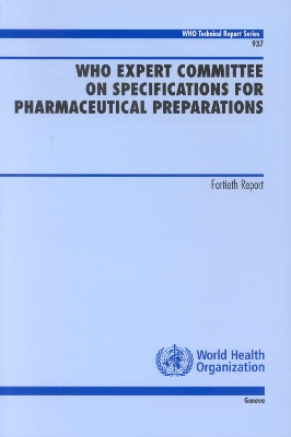 Book cover for WHO Expert Committee on Specifications for Pharmaceutical Preparations