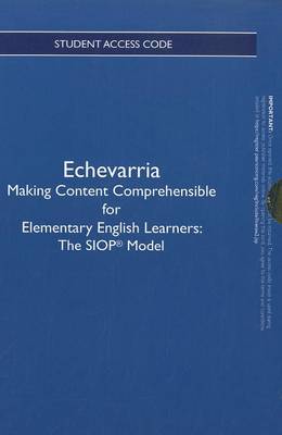 Book cover for Making Content Comprehensible for Elementary English Learners -- Access Card