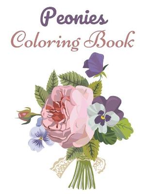 Book cover for Peonies Coloring Book