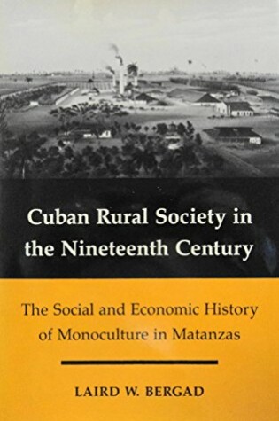 Cover of Cuban Rural Society in the Nineteenth Century