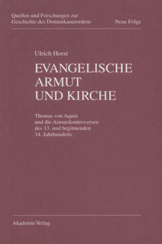 Cover of Evangelische Armut Und Kirche