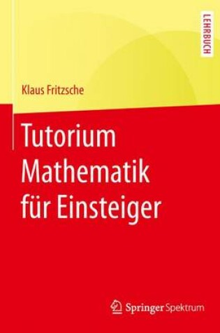 Cover of Tutorium Mathematik für Einsteiger