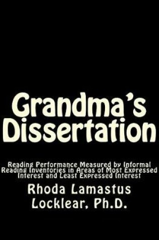 Cover of Grandma's Dissertation