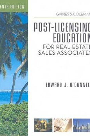 Cover of Post-licensing Education for RE Sales Associates