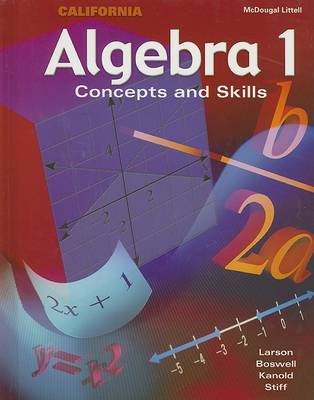 Book cover for Algebra 1: California