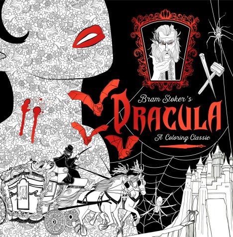 Book cover for Dracula: A Coloring Classic