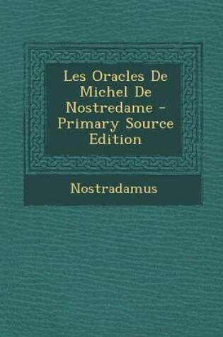 Cover of Les Oracles de Michel de Nostredame