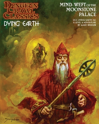 Book cover for Dungeon Crawl Classics Dying Earth #4: Mind Weft of the Moonstone Palace