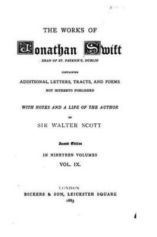 Cover of The Works of Jonathan Swift - Vol. IX