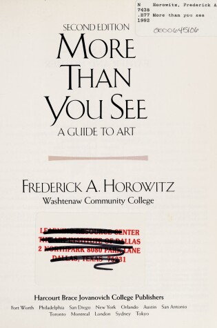 Cover of More Than You See