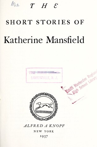 Cover of Short Stories Mansfield