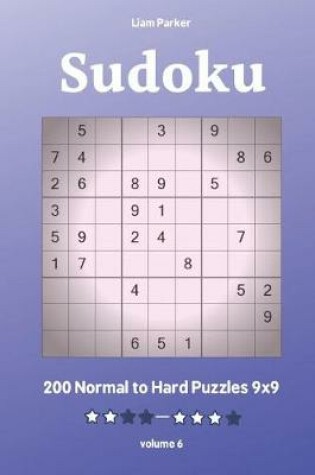 Cover of Sudoku - 200 Normal to Hard Puzzles 9x9 vol.6