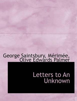 Book cover for Letters to an Unknown