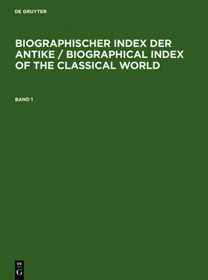 Cover of Biographischer Index Der Antike