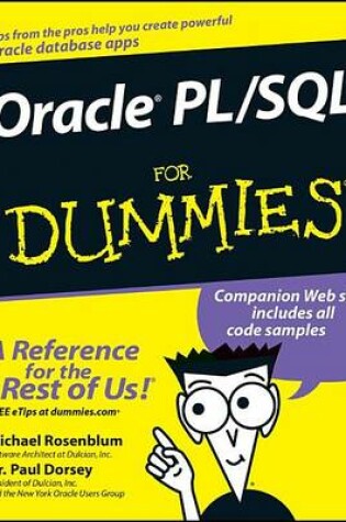 Cover of Oracle PL/SQL for Dummies