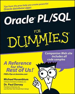 Book cover for Oracle PL/SQL for Dummies