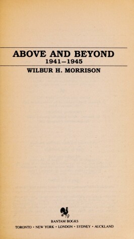 Book cover for Above and beyond