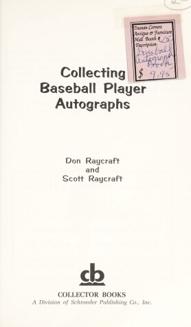 Book cover for Collecting Baseball Player Autographs