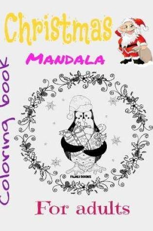 Cover of Christmas mandala coloring book for adults