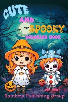 Book cover for Cute and Spooky Coloring Book