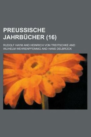 Cover of Preussische Jahrbucher (16)