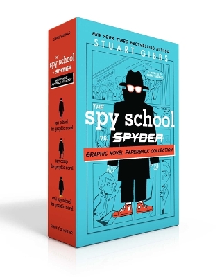 Book cover for The Spy School vs. Spyder Graphic Novel Paperback Collection (Boxed Set)
