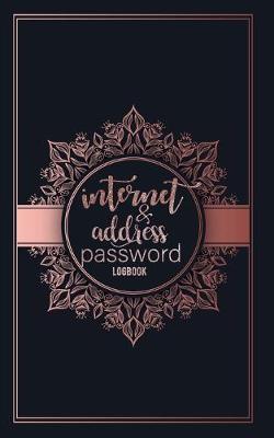 Book cover for internet address & password logbook