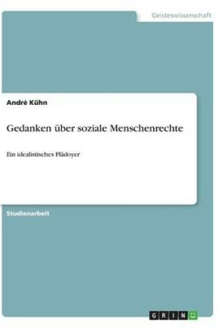 Cover of Gedanken über soziale Menschenrechte