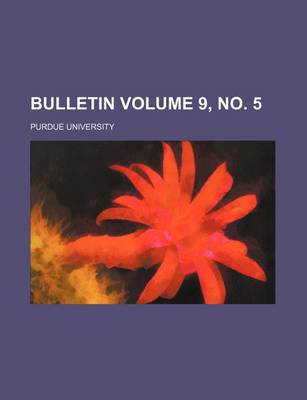 Book cover for Bulletin Volume 9, No. 5