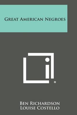 Book cover for Great American Negroes