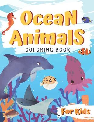 Book cover for Ocean Animals Coloring Book