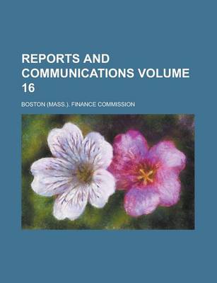 Book cover for Reports and Communications Volume 16