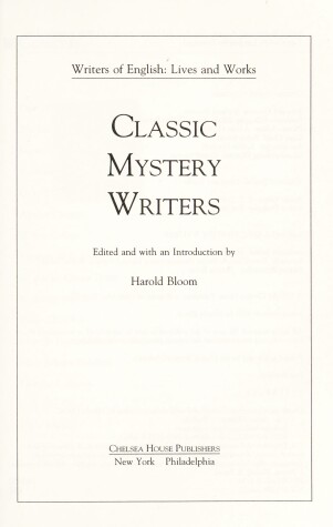 Cover of Classic Mystery Writers