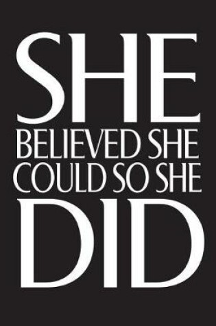 Cover of She Believe She Could so she did