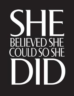 Book cover for She Believe She Could so she did