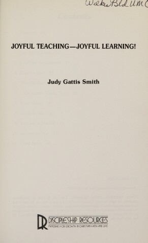 Book cover for Joyful Teaching - Joyful Learning