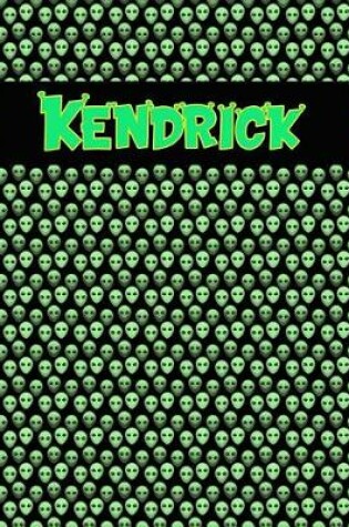 Cover of 120 Page Handwriting Practice Book with Green Alien Cover Kendrick