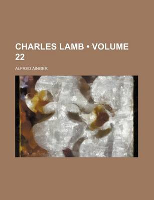 Book cover for Charles Lamb (Volume 22)