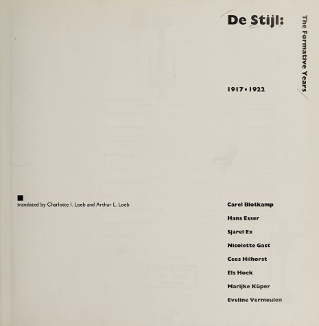 Book cover for "Stijl, De"