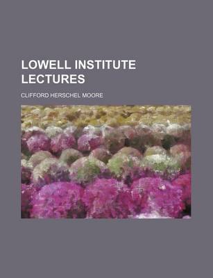 Book cover for Lowell Institute Lectures