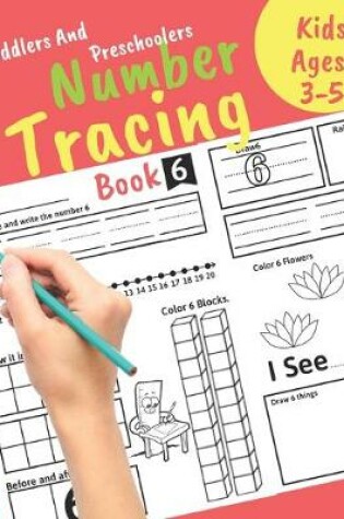 Cover of Number Tracing book for Toddlers and Preschoolers Kids Ages 3-5