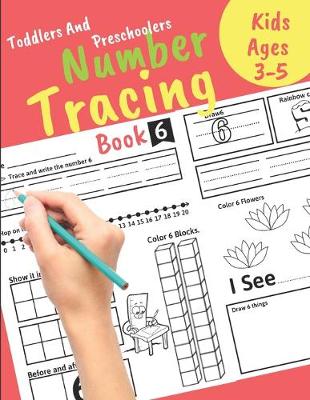 Book cover for Number Tracing book for Toddlers and Preschoolers Kids Ages 3-5
