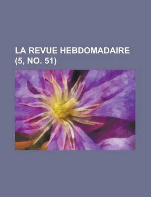 Book cover for La Revue Hebdomadaire