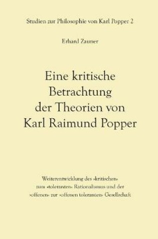 Cover of Eine kritische Betrachtung der Theorien von Karl Raimund Popper