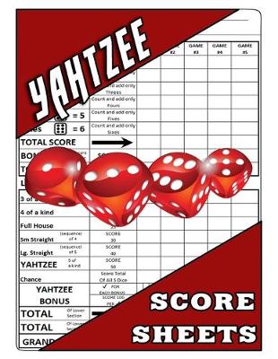 Book cover for Yahtzee Score Sheets