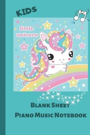 Cover of Blank Sheet Piano Music Notebook Kids