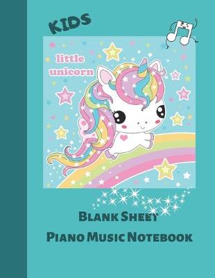 Book cover for Blank Sheet Piano Music Notebook Kids