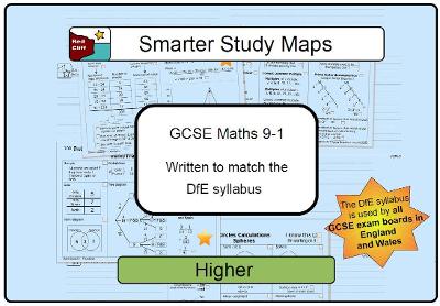 Book cover for Smarter Study Maps - GCSE Maths 9-1