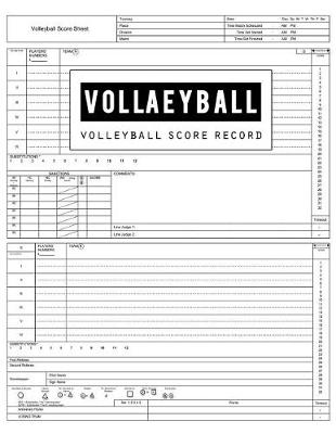 Book cover for Volleyball Score Record